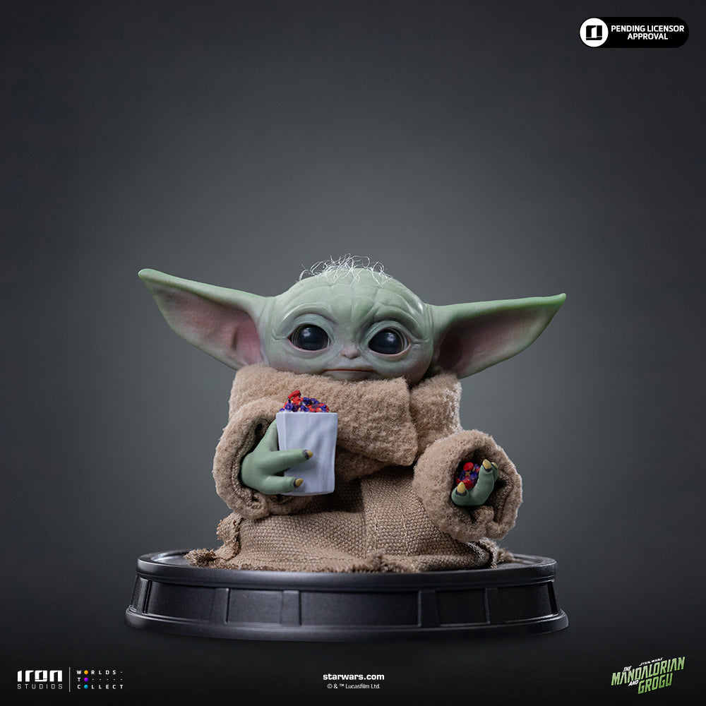 Grogu Popcorn Time Statue - Iron Studios Mandalorian and Grogu Collection