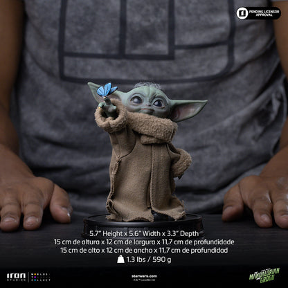Grogu Butterfly Wonder Statue - Iron Studios Mandalorian and Grogu Collection