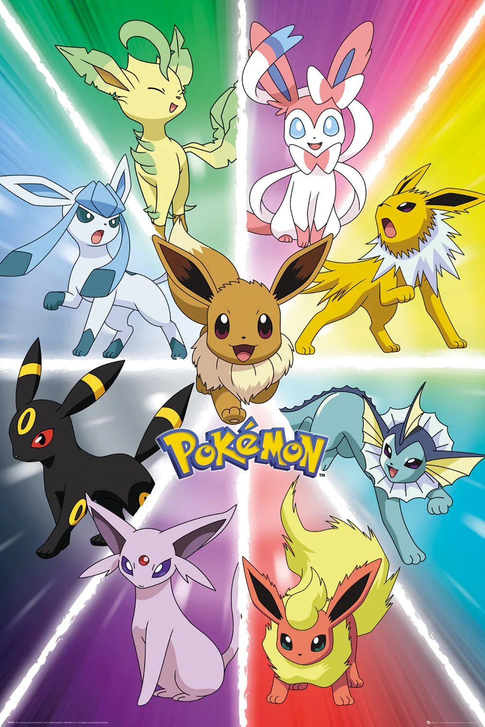 Pokémon Eevee Evolutions 61 x 91.5cm Maxi Poster