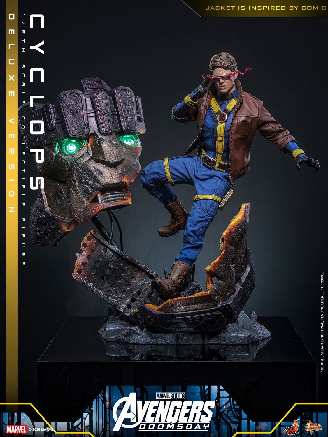 Hot Toys Cyclops (Avengers: Doomsday - Deluxe Version) 1/6 Scale Action Figure